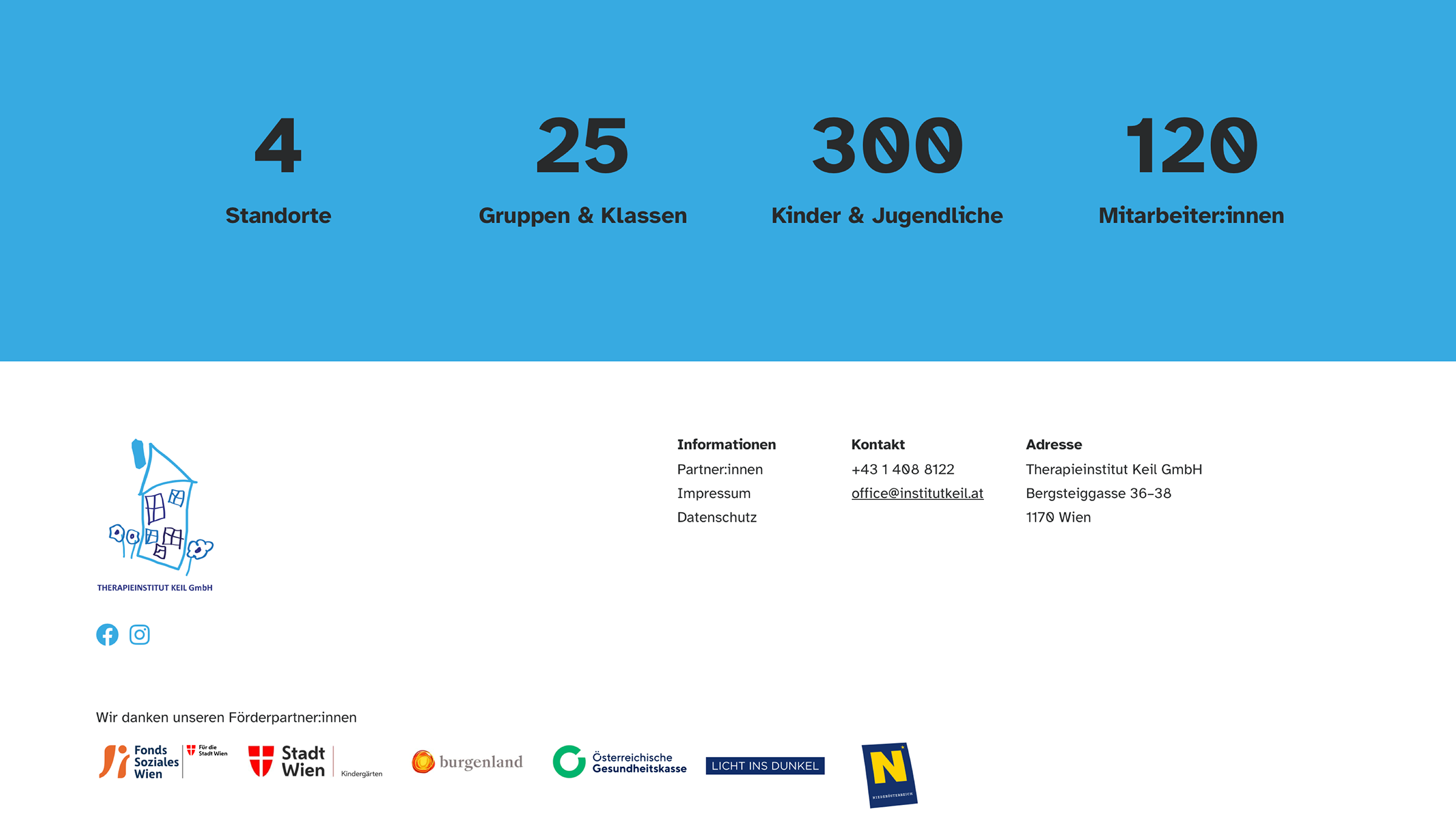 Bildschirmaufnahme der Website der Stiftung Helga Keil Bastendorff – umgesetzt von i-kiu.