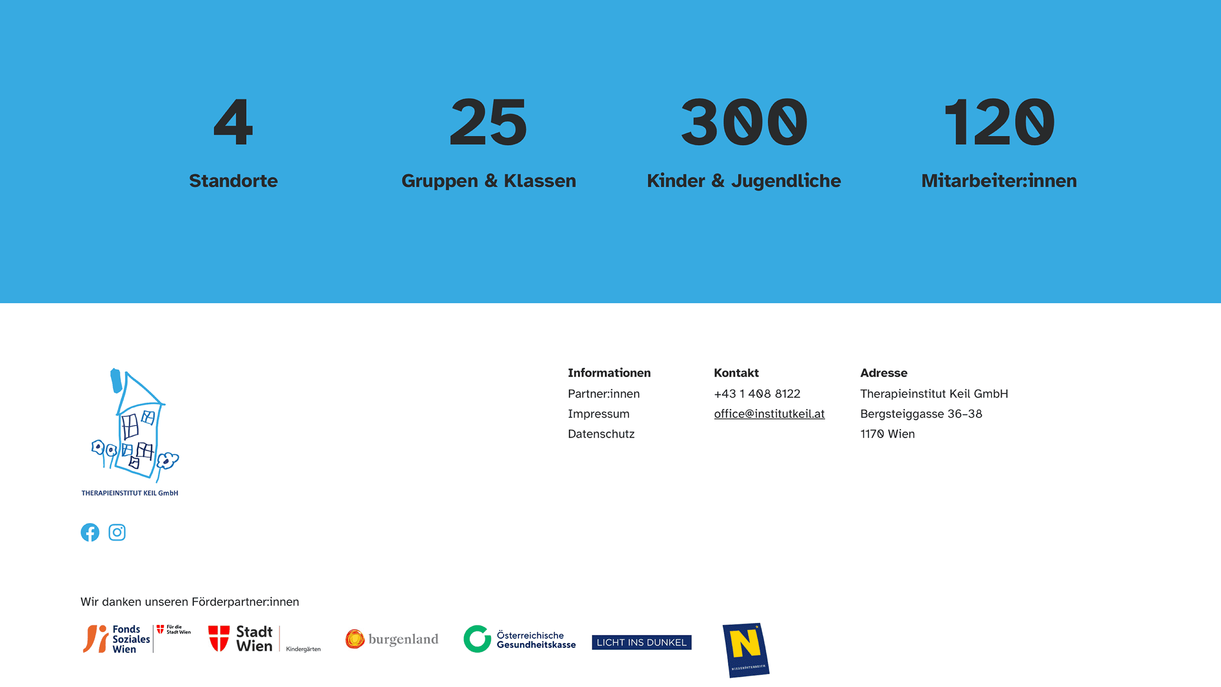 Bildschirmaufnahme der Website der Stiftung Helga Keil Bastendorff – umgesetzt von i-kiu.